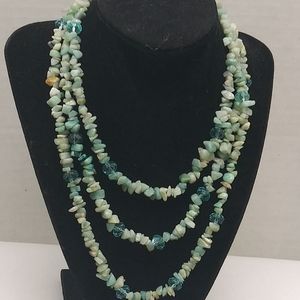 Green Aventurine 3 Layer Necklace